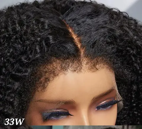 CURLY WIG WITH KINKY BABY HAIR