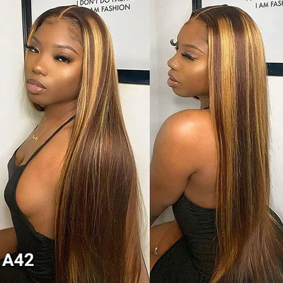 LONG STRAIGHT CHESTNUT / HONEY WIG