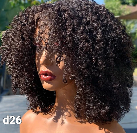 CURLY BANGS WIG