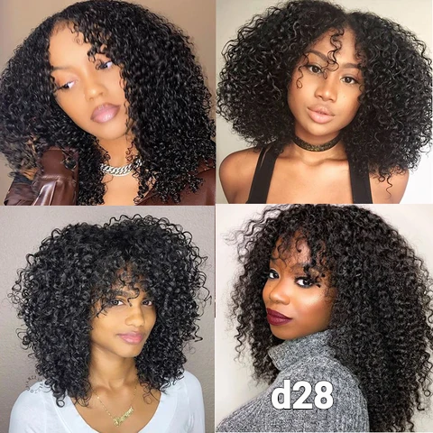 CURLY BANGS WIG