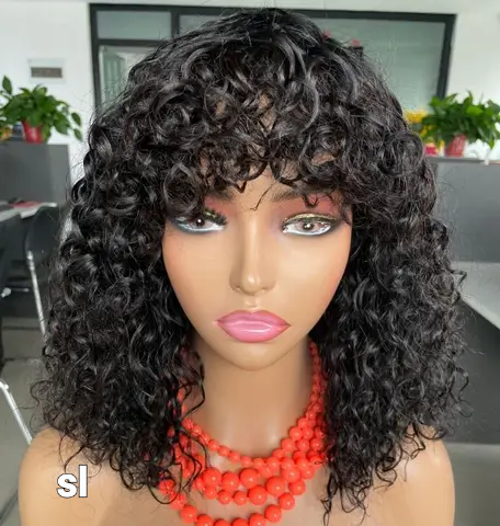 CURLY BANGS WIG