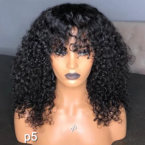 CURLY BANGS WIG