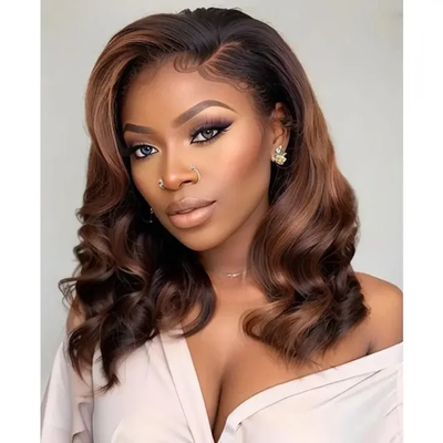 1B/HONEY BODY WAVE WIG