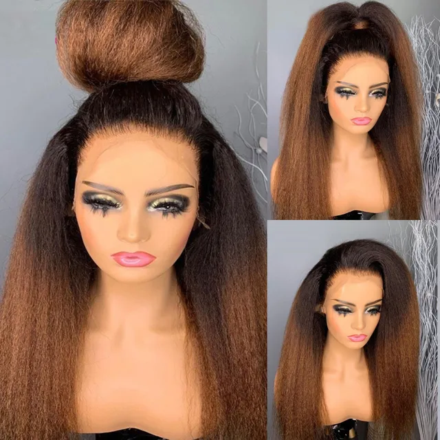 KINKY STRAIGHT WIG 1B/HONEY