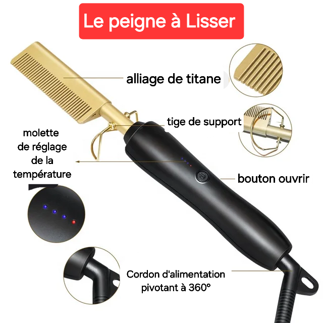 HEATED STRAIGHTENER COMB