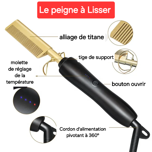 PEIGNE CHAUFFANT LISSEUR