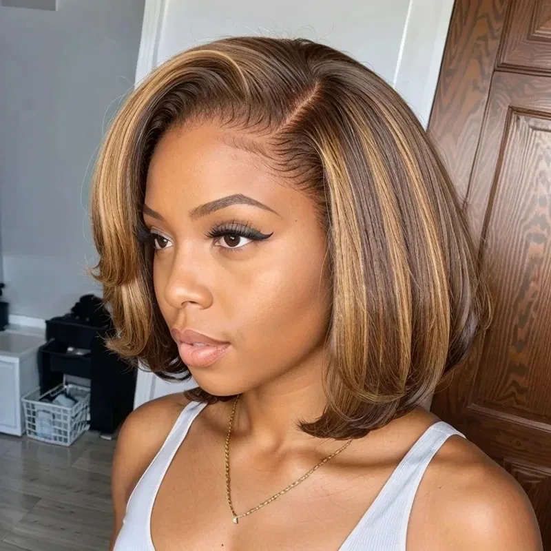 STRAIGHT BOB WIG CHESTNUT/HONEY