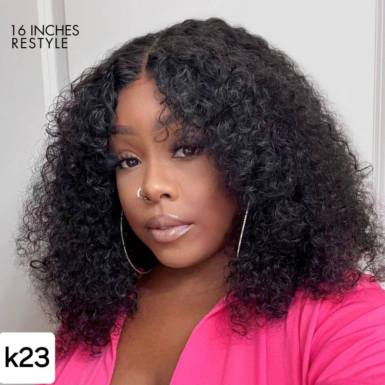 CURLY BANGS WIG