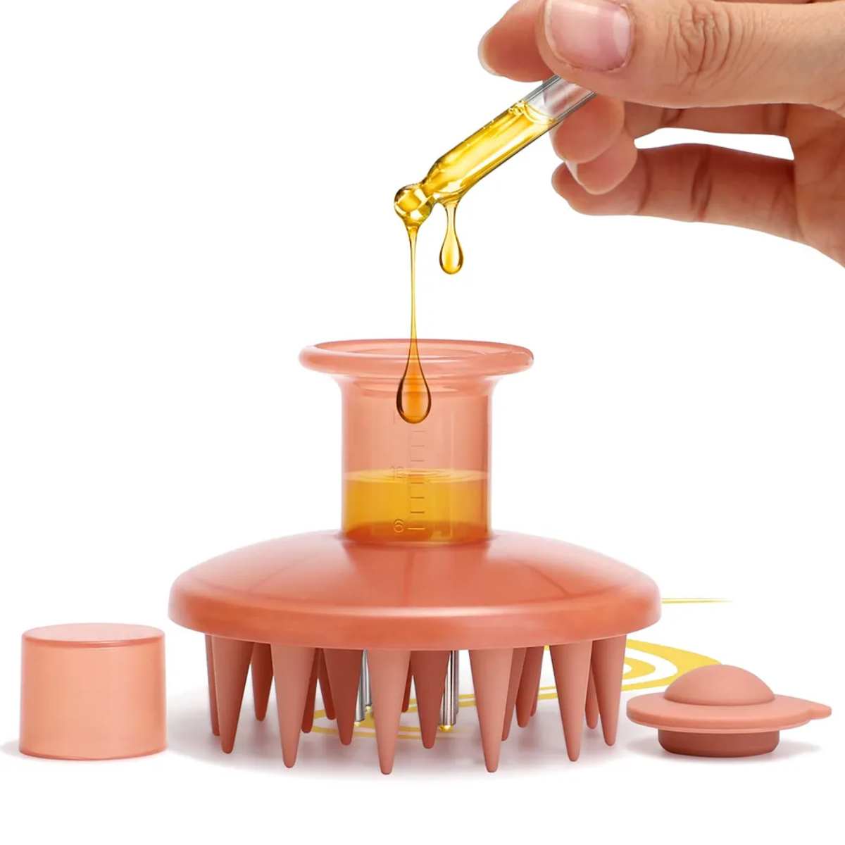 Applicateur d'huile massage du cuir chevelu