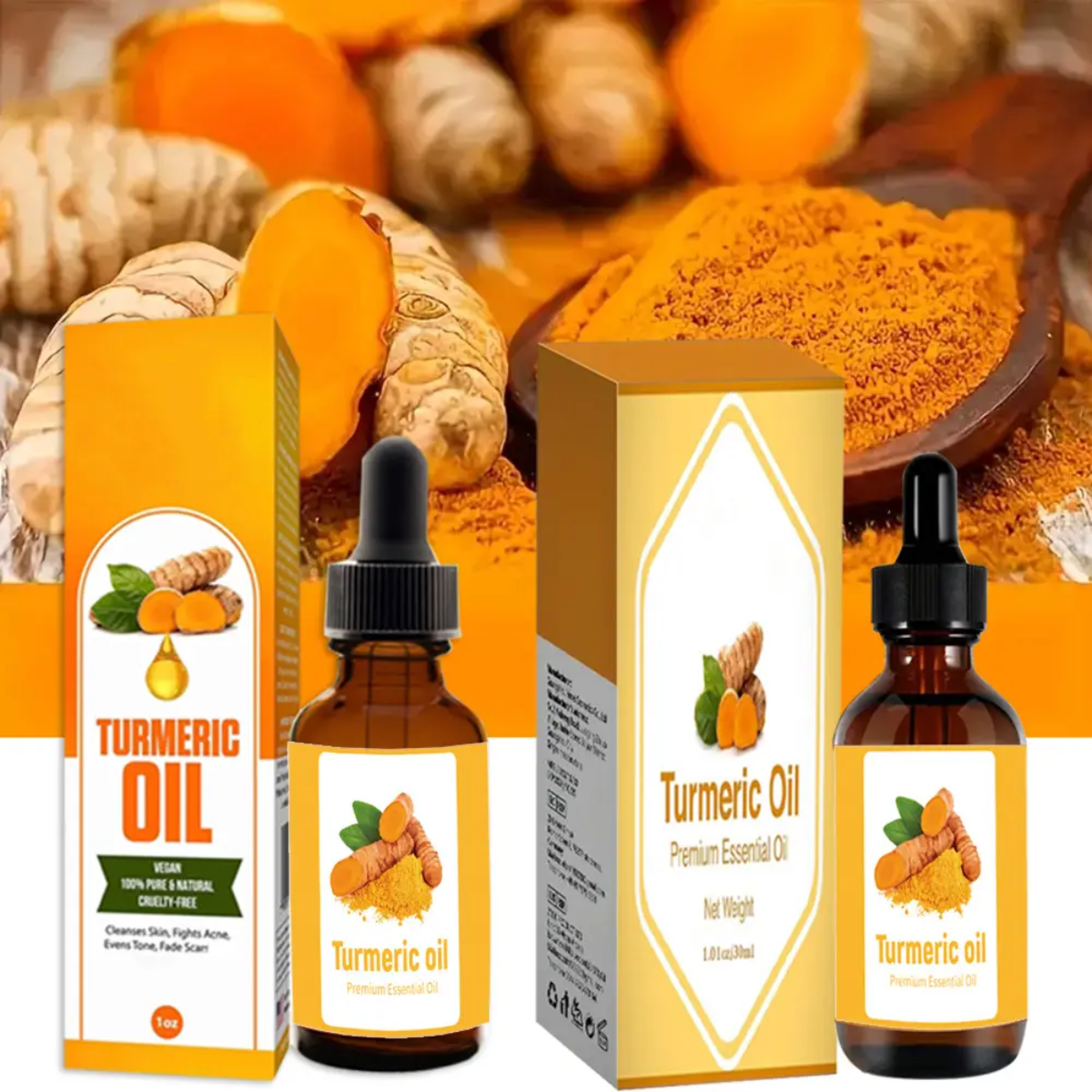 Huile au curcuma : le secret d'une peau éclatante naturellement