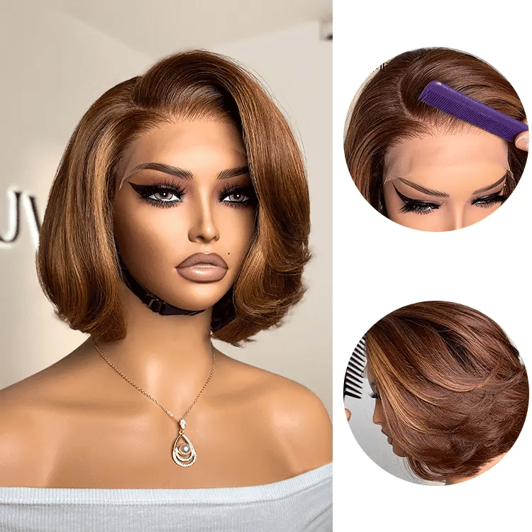 STRAIGHT BOB WIG CHESTNUT/HONEY