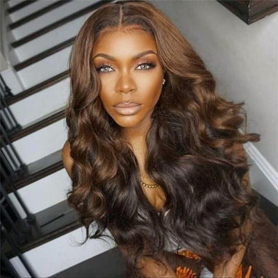 1B/HONEY BODY WAVE WIG