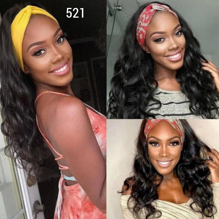 BODY WAVE HEADBAND WIG