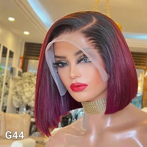 STRAIGHT BOB WIG 1B / BURGUNDY