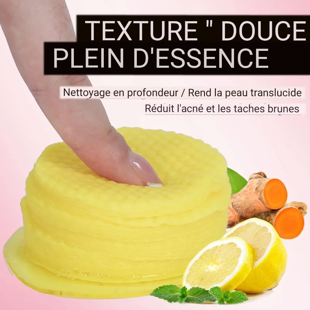 Lingettes au curcuma Lingettes nettoyantes au curcuma – Éclat & fraîcheur