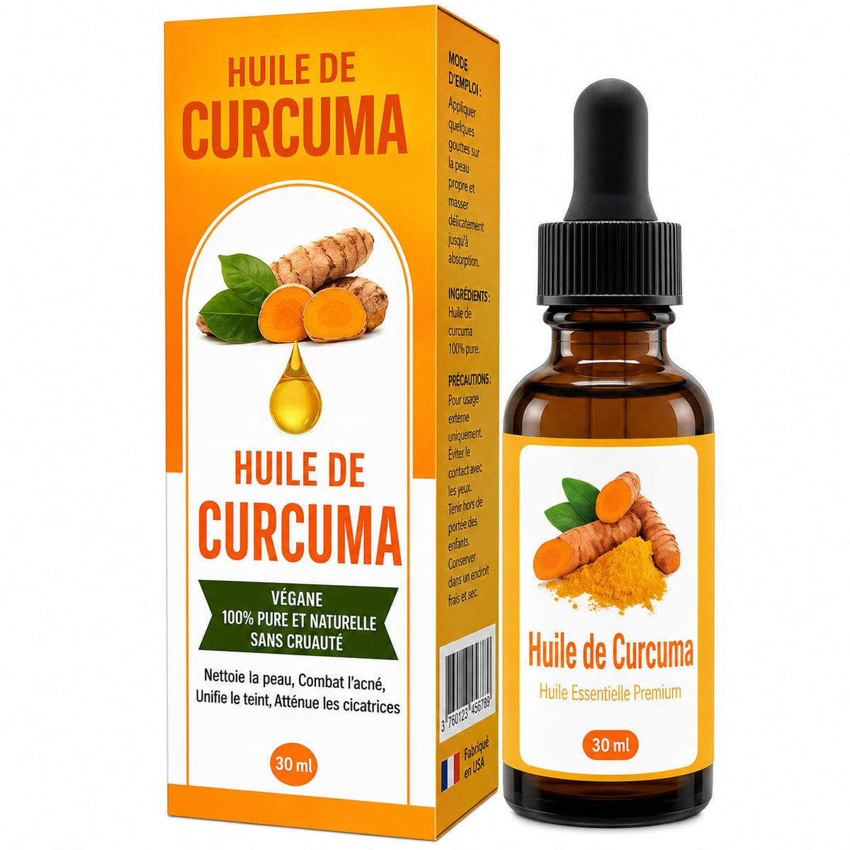 Huile au curcuma : le secret d'une peau éclatante naturellement