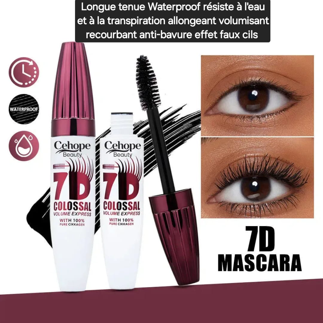 Mascara 7D  Volume intense et cils longue tenue