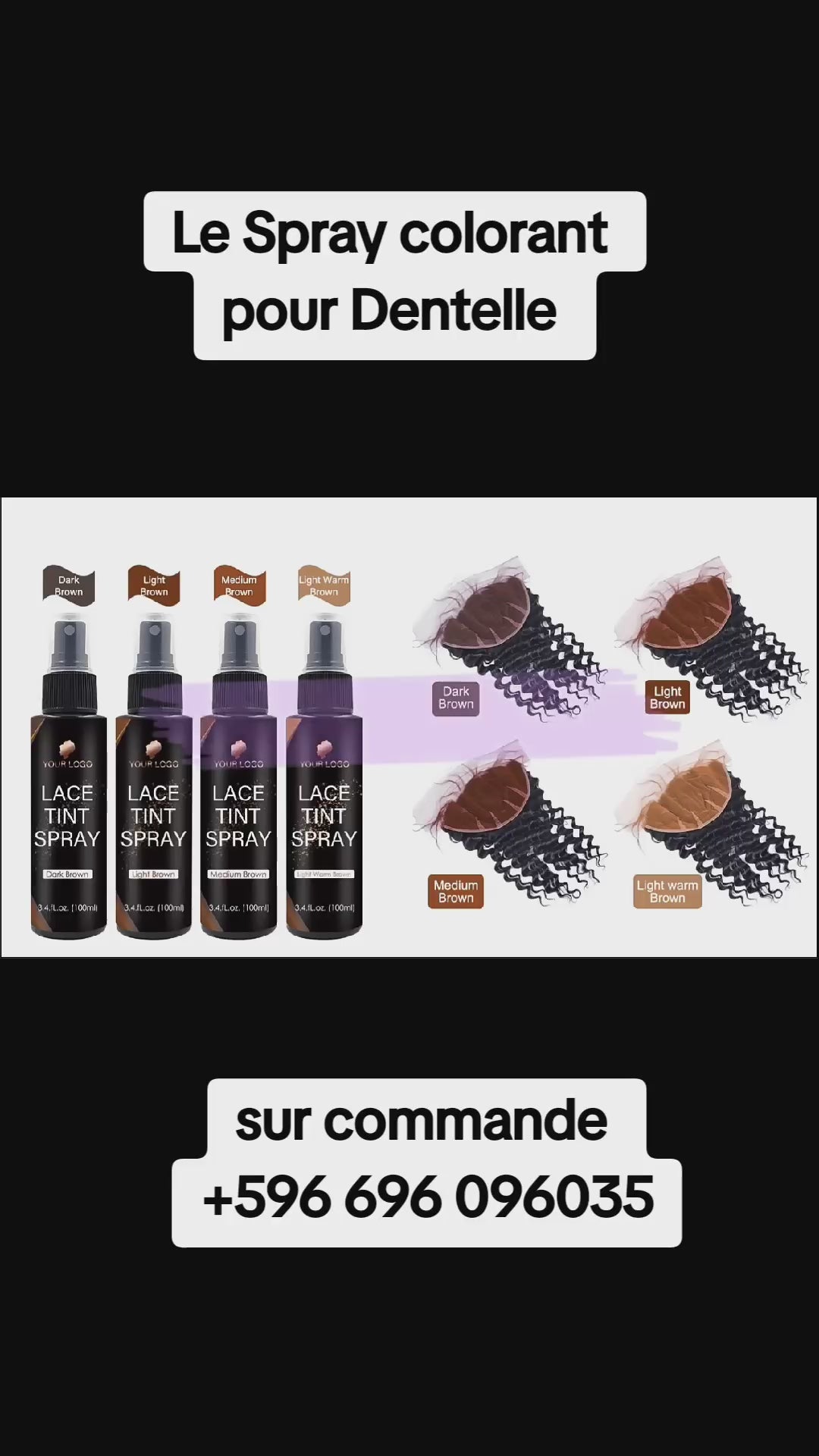 SPRAY COLORANT POUR DENTELLE