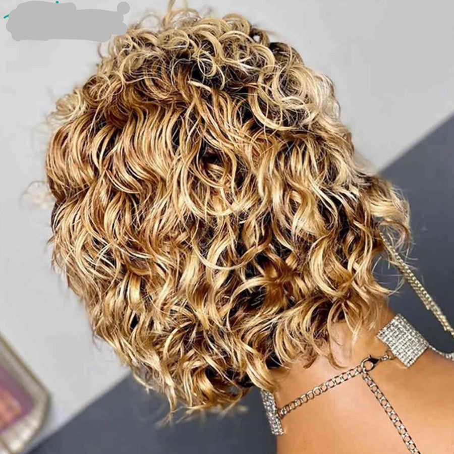 Chic Curly Frontal Pixie Wig