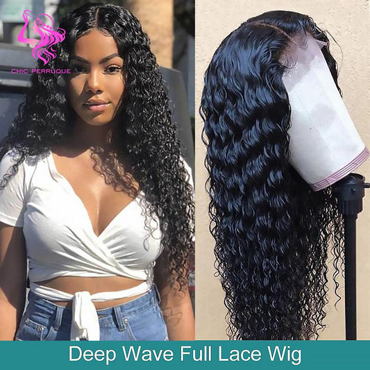 Perruque Deep Wave Sans Colle